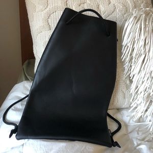 TRIANGL neoprene black drawstring bag
